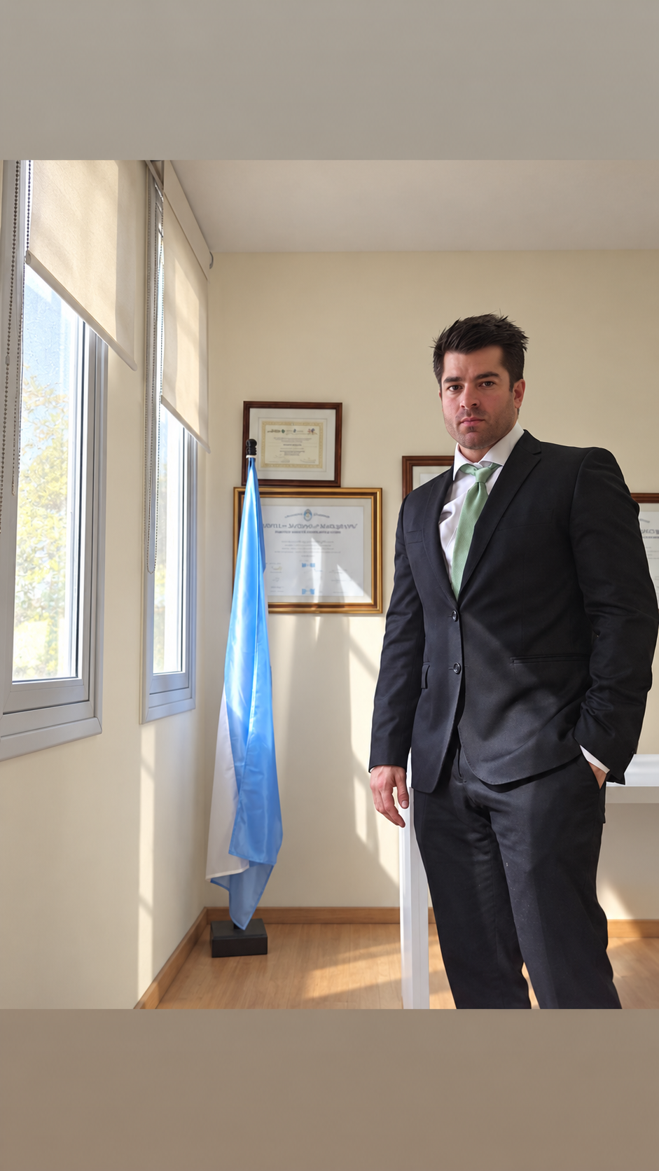 José Francisco Pausich en el estudio